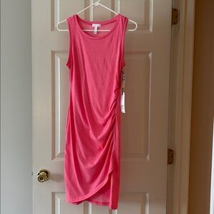 Nordstrom Pink Gathered Dress